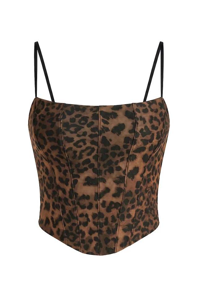 Mesh Bustier Top