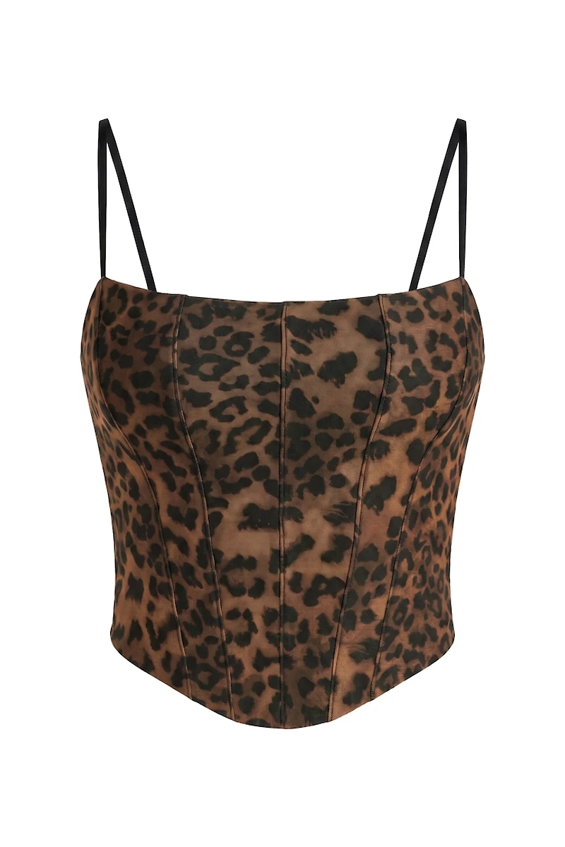Haut bustier en maille