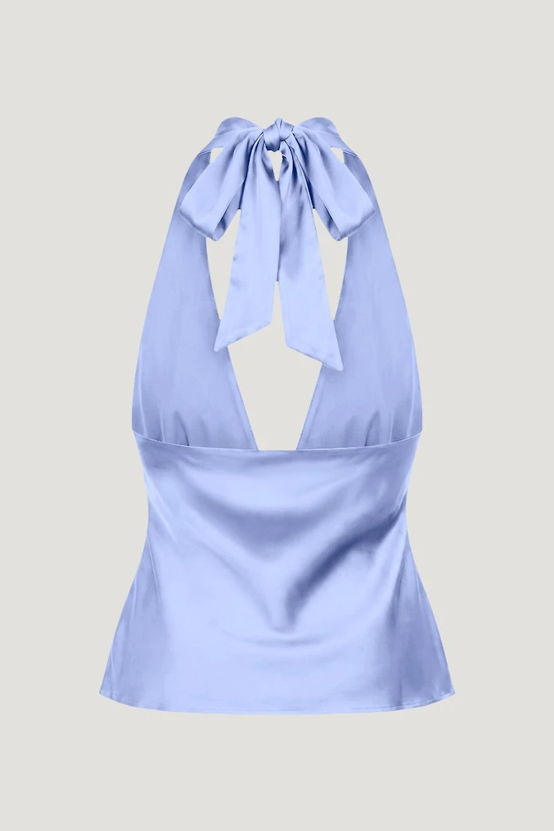 Vea Satin Halter Top