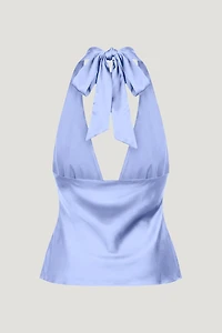Vea Satin Halter Top