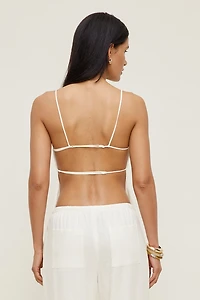 Haut style tablier en lin