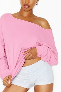 Sweatshirt SoftTerry™ à épaules dégagées