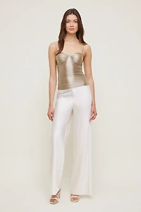 Monet Stretch Satin Top