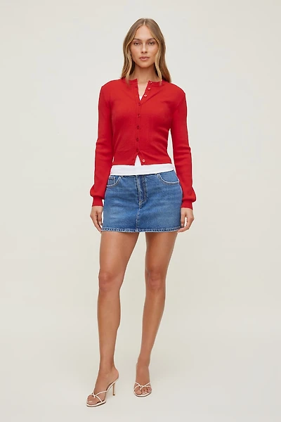 Gia Denim Mini Skort