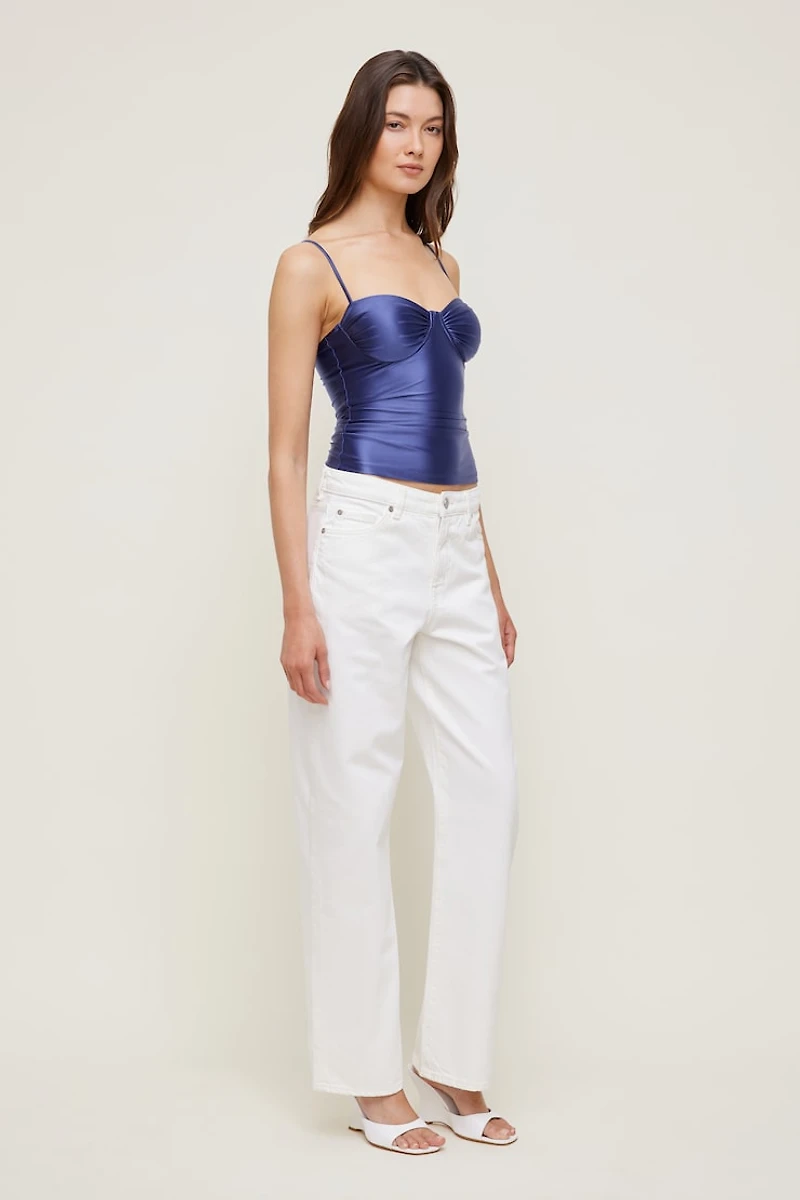 Monet Stretch Satin Top