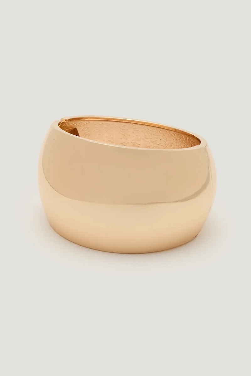 Oversized Chunky Snap Bangle Bracelet