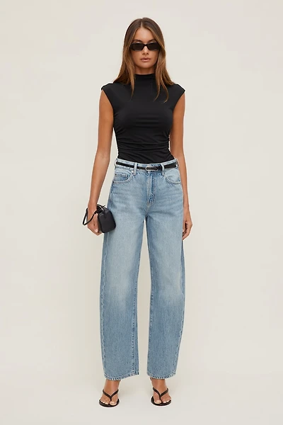 Kennedy High Rise Barrel Leg Jeans