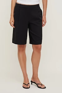 Mid Rise Bermuda Shorts