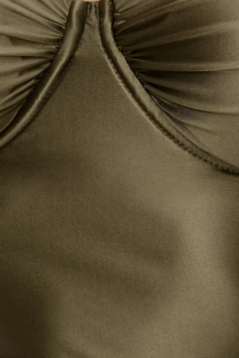 Haut en satin extensible Monet