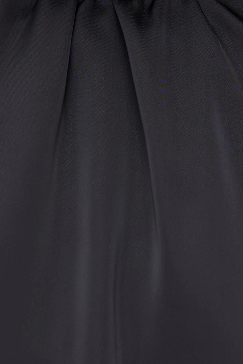 Paloma Bubble Satin Halter Blouse