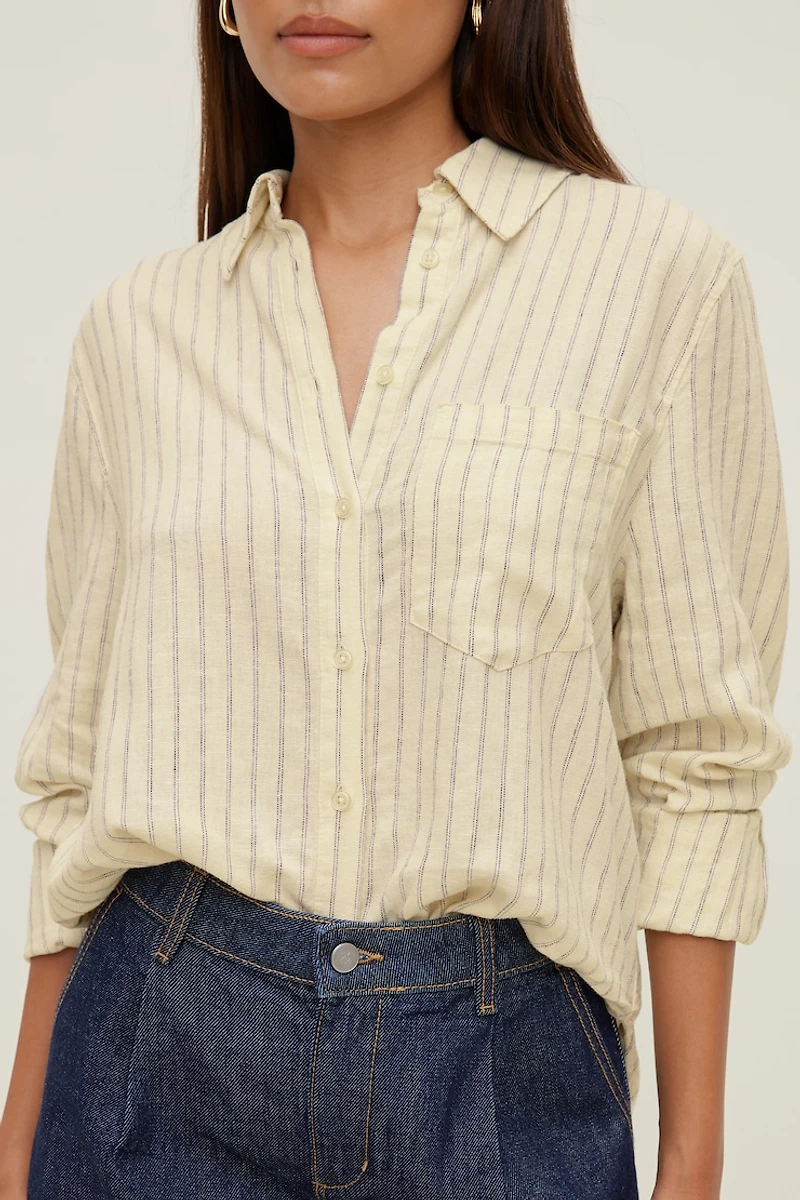 Isla Oversized Linen Shirt
