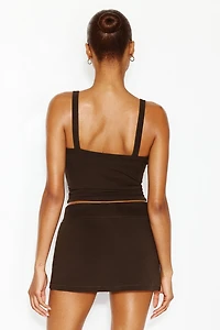 Open Neck Ribbed Cami Top