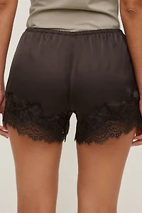 Lace Satin Shorts