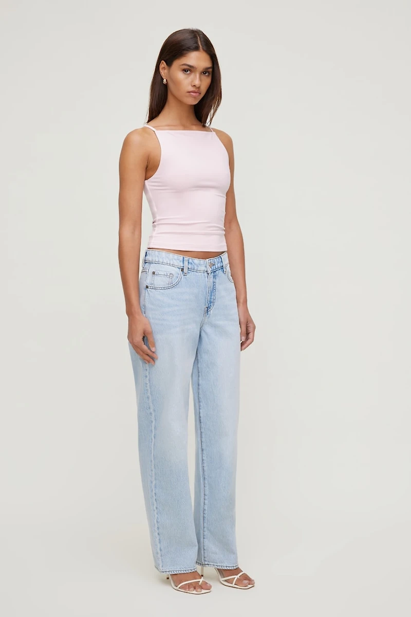 Sculpt Strappy Boat Neck Tank Top