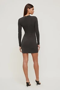 Sculpt Draped Mini Dress