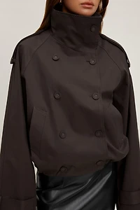 Siena Trench Bomber Jacket