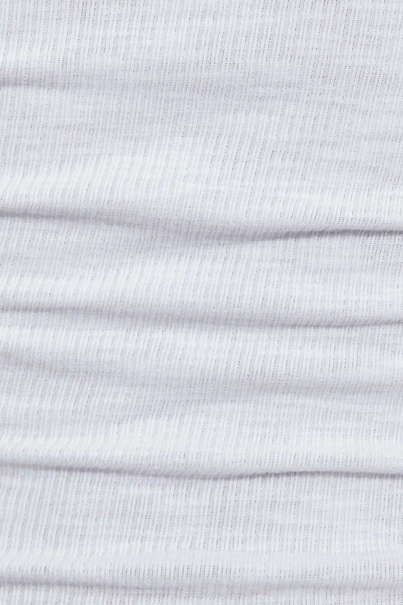 Cap Sleeve Ribbed T-Shirt