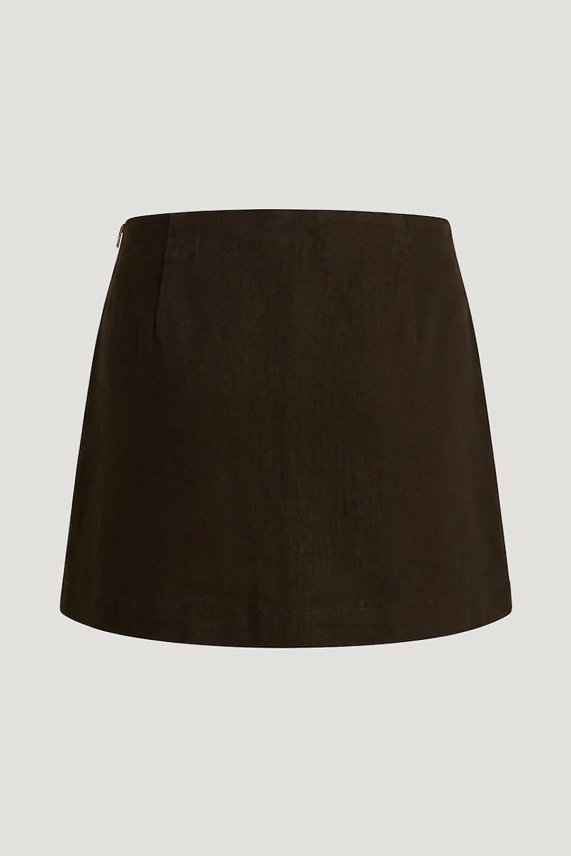 Stacie Denim Mini Skort