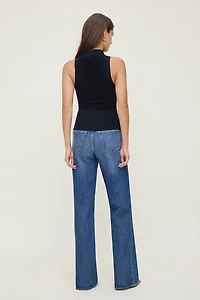 Sculpt Mock Neck Tank Top