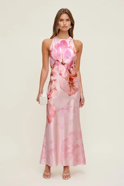 Andy Satin Maxi Dress