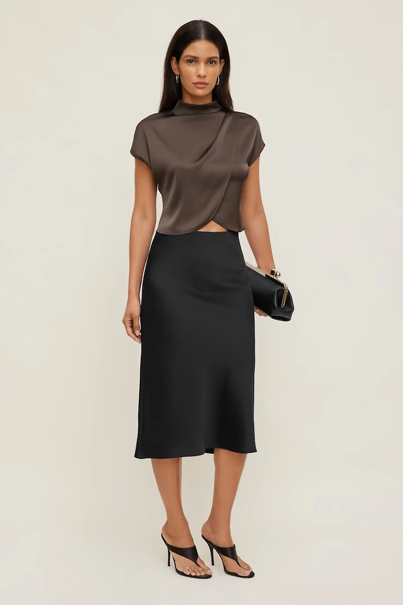 Ella Layered Satin Blouse