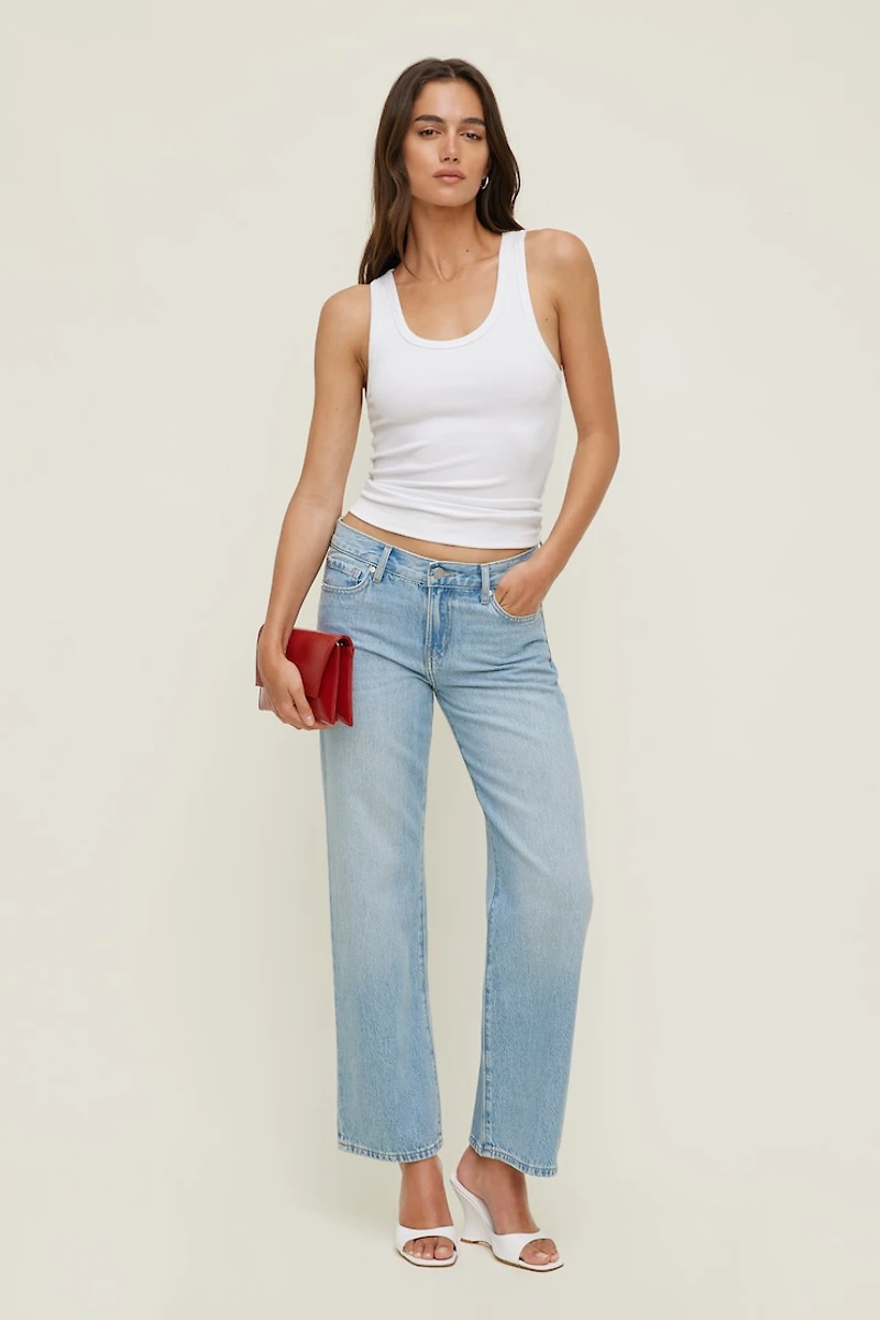 Low Rise Relaxed Straight Leg Jeans