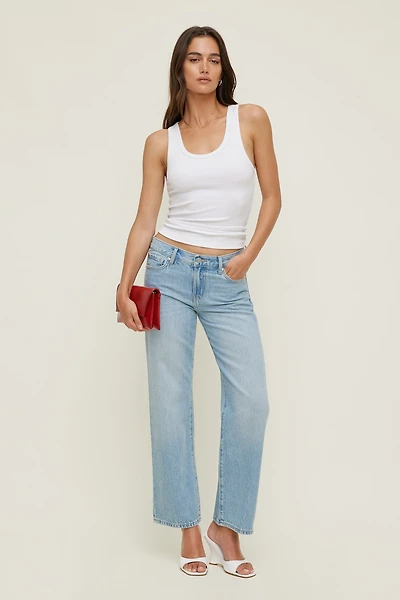 Low Rise Relaxed Straight Leg Jeans