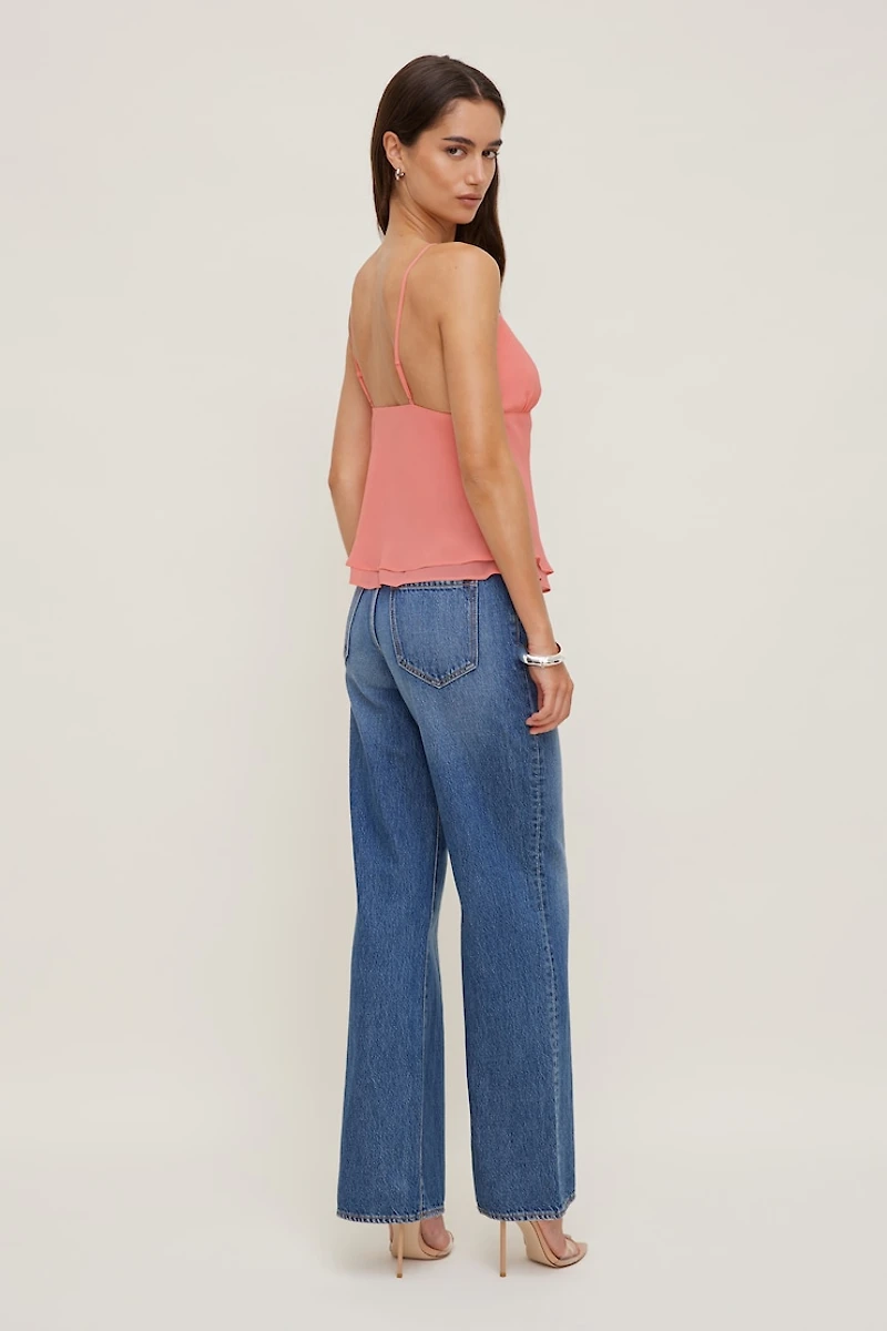 Plunge Babydoll Tank Top
