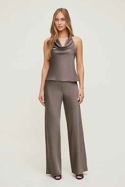 Izzy Wide Leg Satin Pants