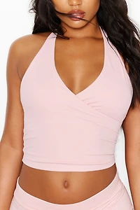 Active Wrap Halter Top