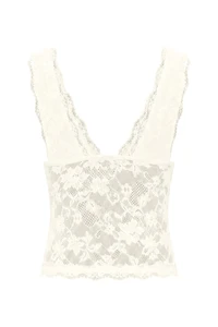 Lace Plunge Tank Top