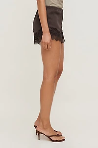 Lace Satin Shorts