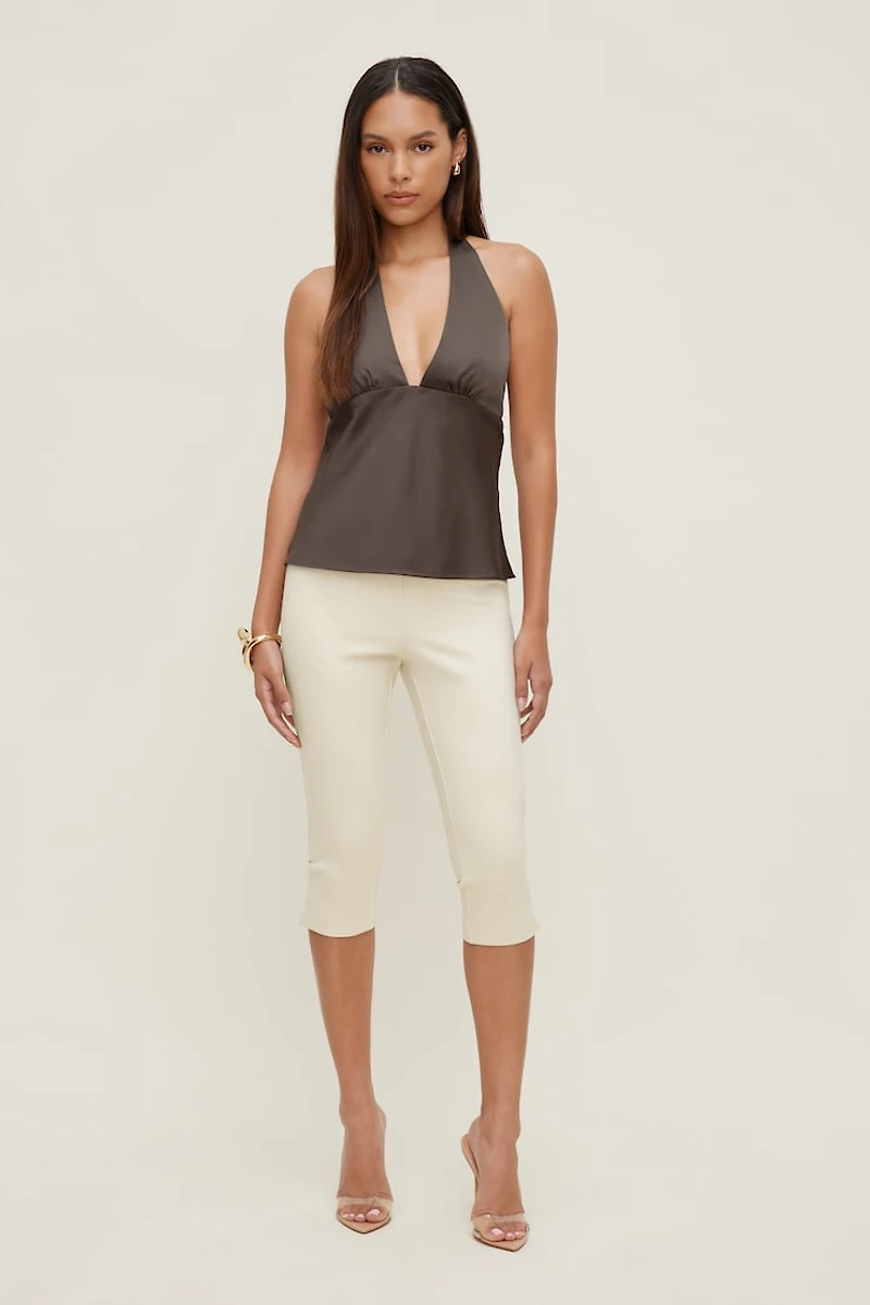 Vea Satin Halter Top