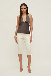 Vea Satin Halter Top