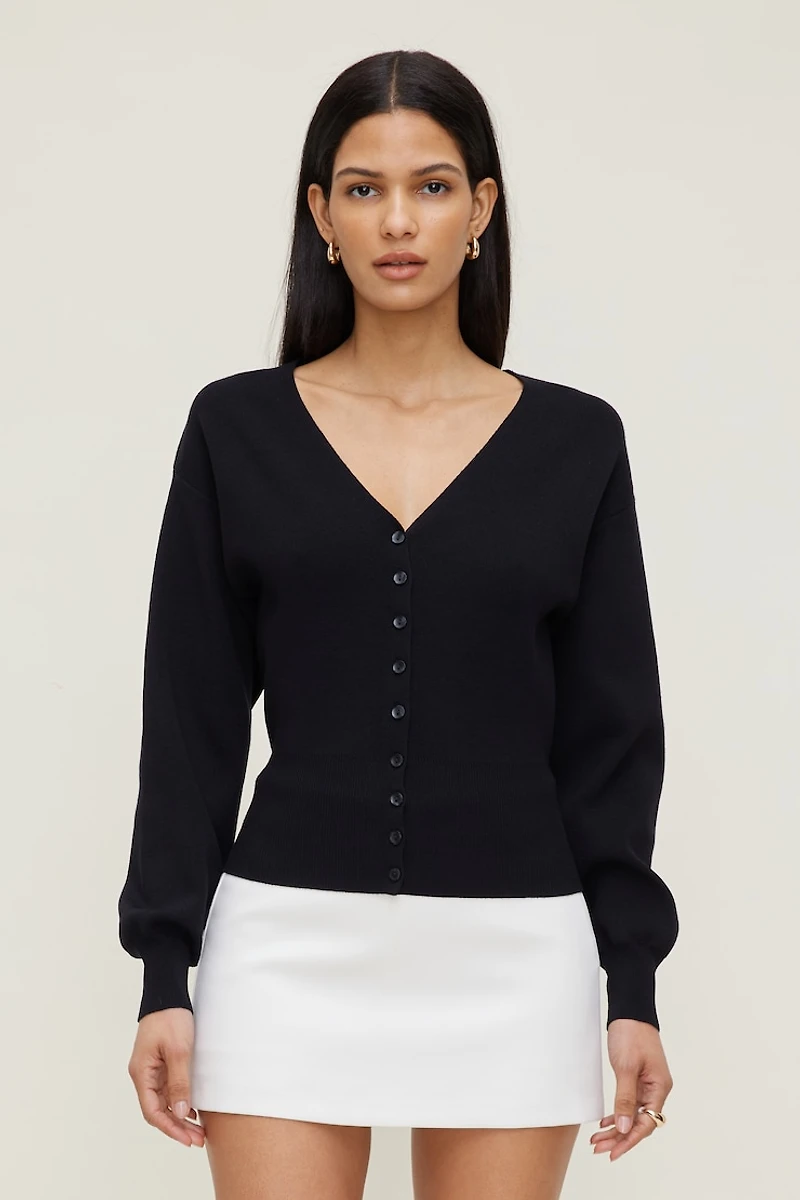 Cardigan à col en V