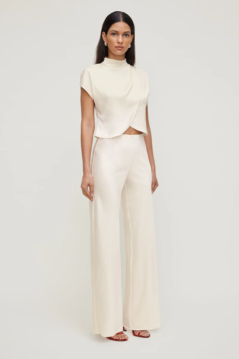 Izzy Wide Leg Satin Pants