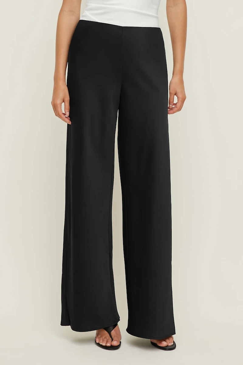 Izzy Wide Leg Satin Pants
