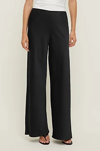 Izzy Wide Leg Satin Pants