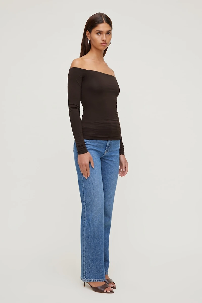 Off Shoulder Long Sleeve Top