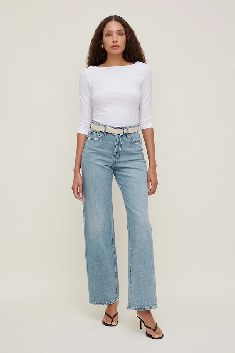 Pull Through Faux Leather Belt