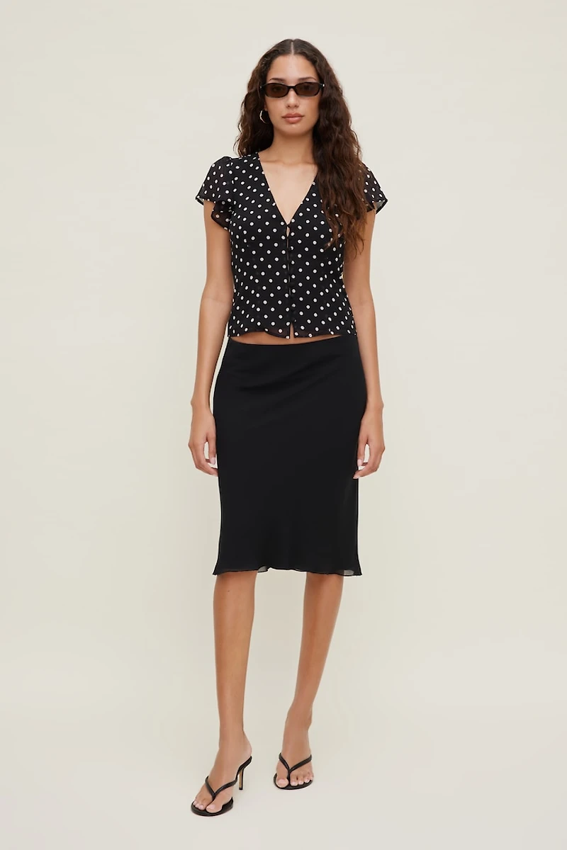Flutter Sleeve Blouse