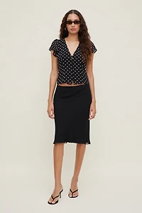 Flutter Sleeve Blouse
