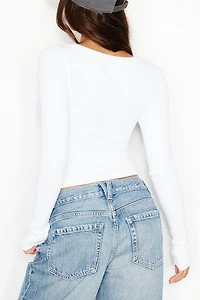 SnatchRib Crossover Longsleeve Top