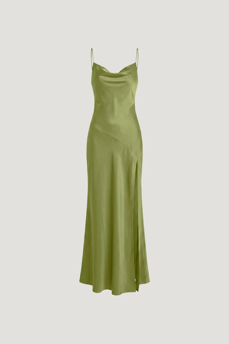 Lucia Satin Maxi Slip Dress