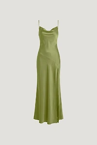 Lucia Satin Maxi Slip Dress