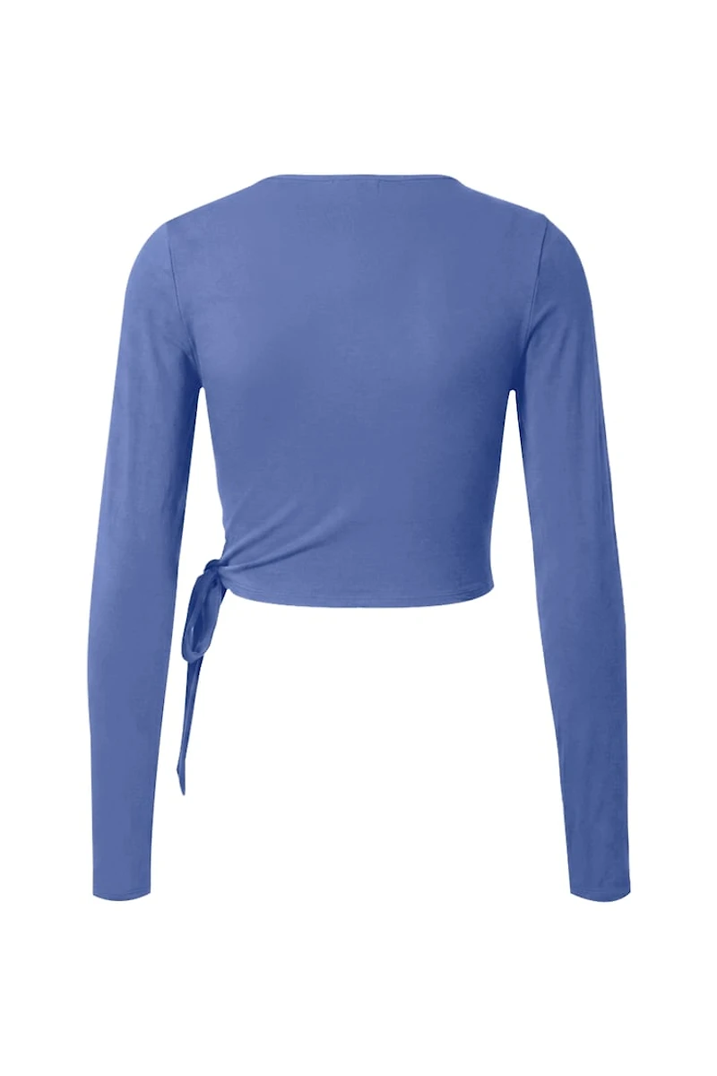 Smooth Long Sleeve Wrap Top
