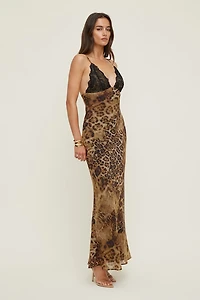 Lace Trim Maxi Dress