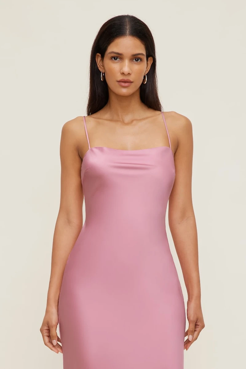 Aubrey Satin Maxi Dress