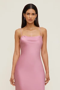 Aubrey Satin Maxi Dress