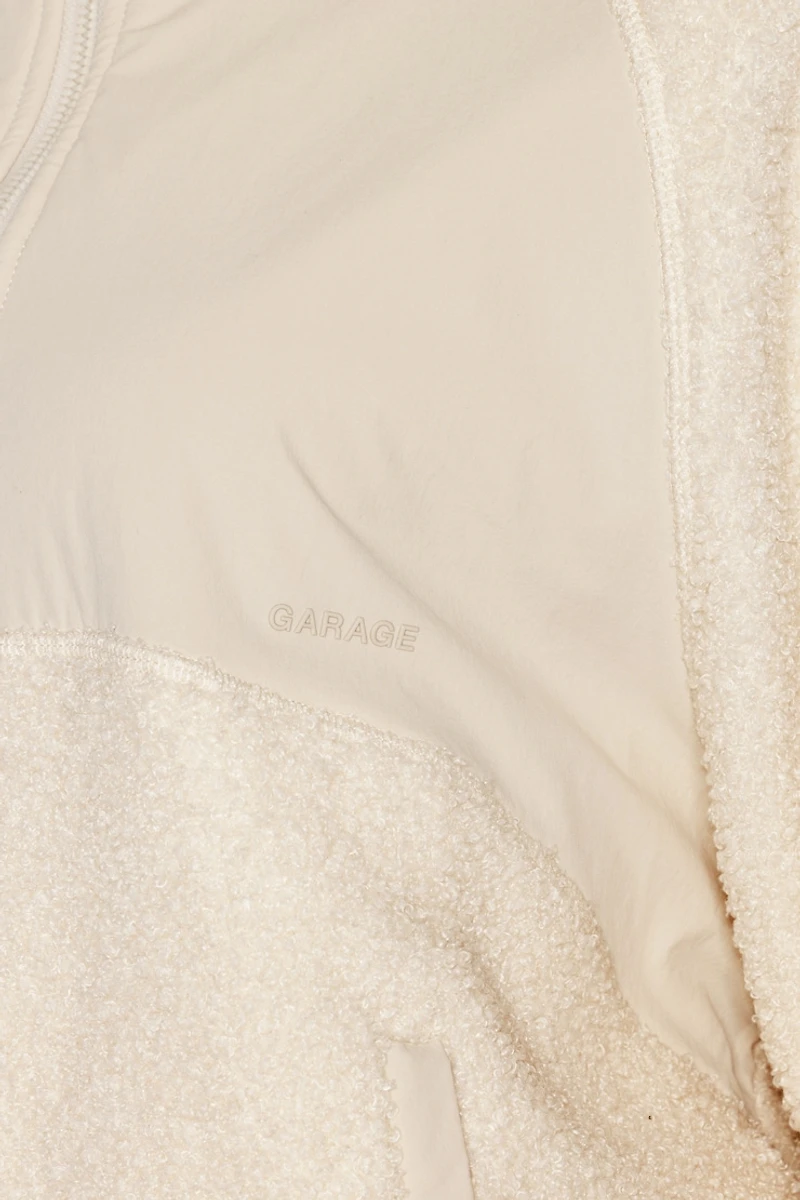 Sherpa Mixed Media Half Zip Jacket
